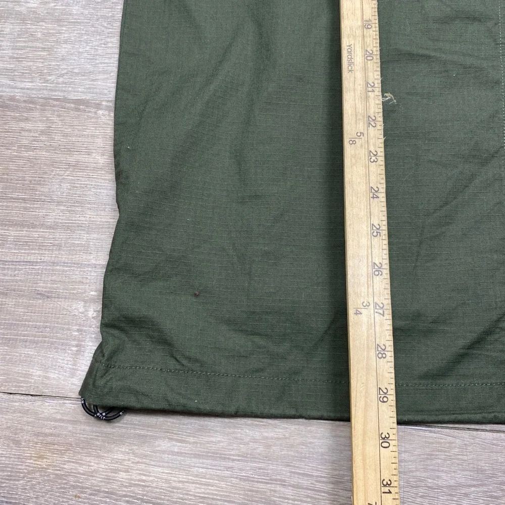 BYLT Division Anorak Mens Large Green Ripstop Hooded Pullover Jacket Utility